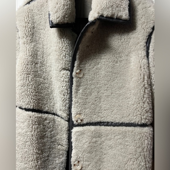 Something Navy Reversible Sherpa Longline Coat - Picture 10 of 14